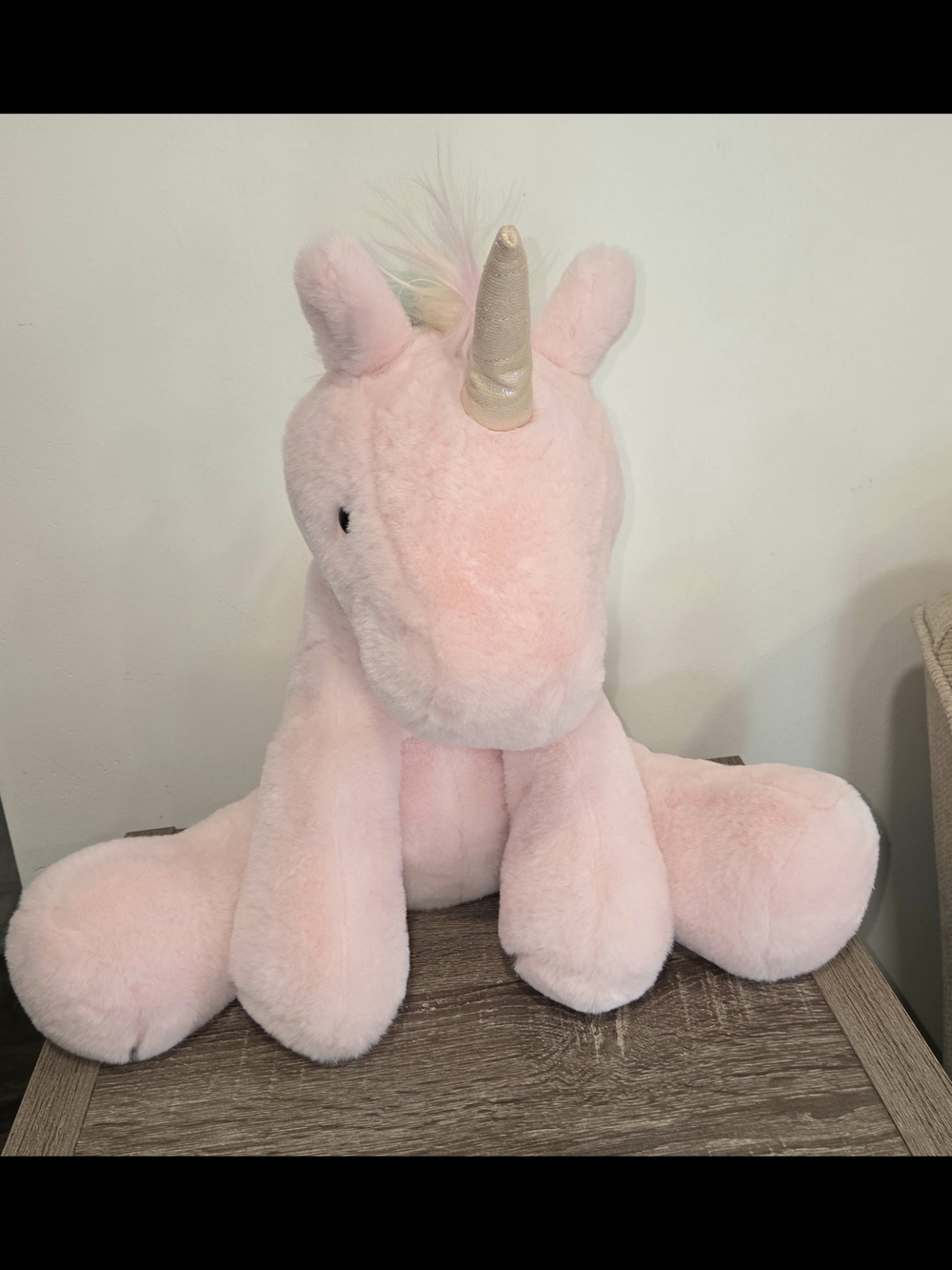 Animal Adventure Eunice the Pink Unicorn Plush Toy 18" SEE DESCRIPTION